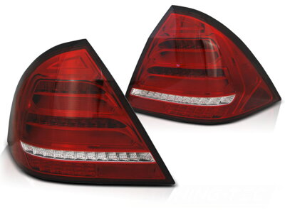 Zadné svetlá Mercedes W203 Sedan 04-07 Red White LED BAR