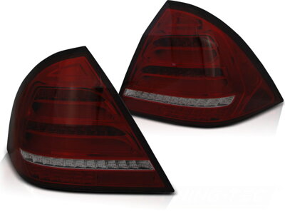 Zadné svetlá Mercedes W203 Sedan 04-07 Red Smoke LED BAR
