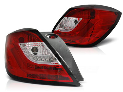 Zadné svetlá Opel Astra H 04-09 3D Red White LED Bar