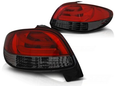 Zadné svetlá Peugeot 206 Red Smoke Led Bar