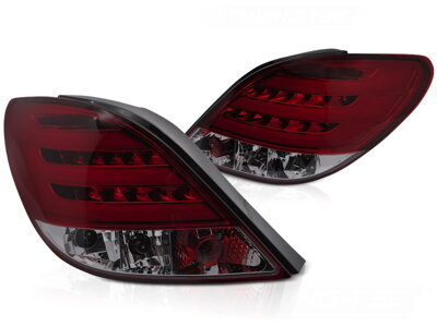 Zadné svetlá Peugeot 207 06-09 Red Smoke Led Bar