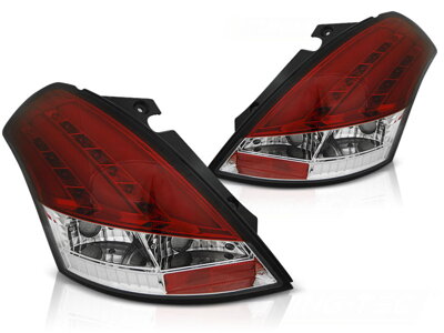 Zadné svetlá SUZUKI Swift V 10-17 Red White Led Bar