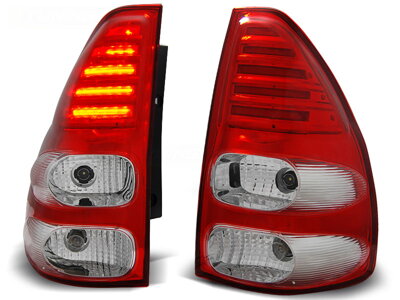 Zadné svetlá Toyota Land Cruiser 120 Red White Led