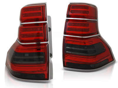 Zadné svetlá Toyota Land Cruiser 150 09-13 Red Smoke LED