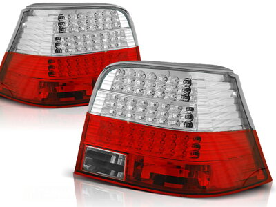 Zadné svetlá VW Golf IV 97-03 Red White Led Depo