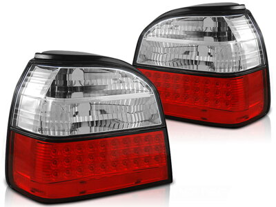 Zadné svetlá VW Golf III Red White Tuning