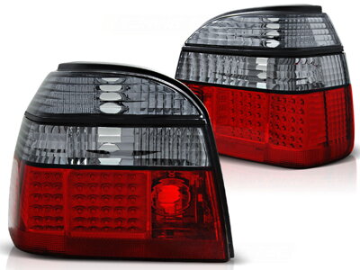 Zadné diodové svetlá VW Golf 3 91-97 Red Smoke Led