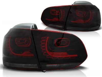 Zadné LED svetlá VW Golf 6 Red Smoke