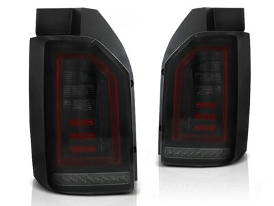 Zadné svetlá VW T6 15-19 Smoke Black Red Led