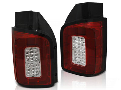  Zadné svetlá VW T6 Red White Led Twin Door