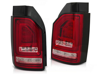 Zadné svetlá VW T6 Red White Seq Led Bar Bulb