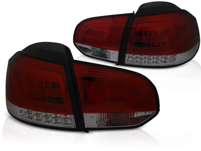 Zadné svetlá VW Golf 6 Red Smoke LED Bar