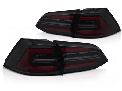 Zadné svetlá VW Golf 7 Variant 17-19 Black Smoke White Dynamic LED