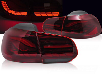 Zadné OLED svetlá VW Golf 6 Red