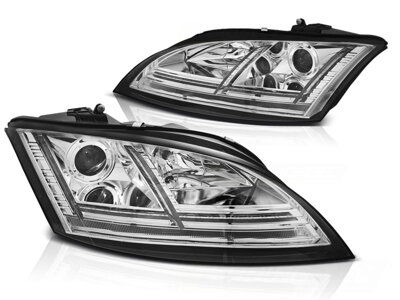 Predné svetlá Audi TT 8J 06-10 Chrome Led Seq