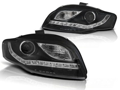 Predné svetlá Audi A4 B7 04-08 DE Black