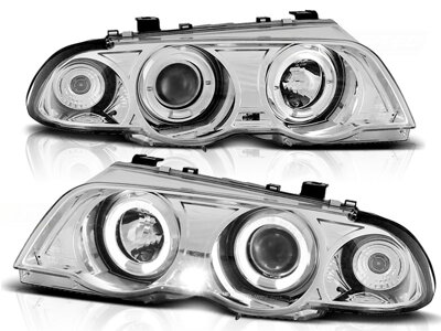 Predné svetlá BMW E46 Sedan/Touring 98-01 Angel Eyes Chrome