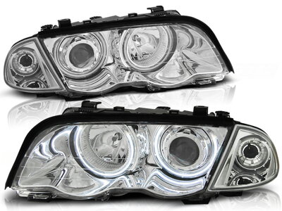 Predné svetlá BMW E46 Sedan/Touring 98-01 Chrome