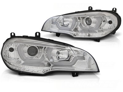 Predné svetlá BMW X5 E70 07-13 Chrome Halogen