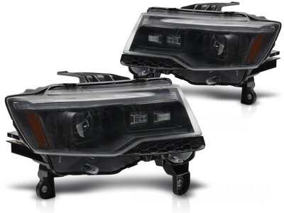 Predné svetlá Jeep Grand Cherokee 14-21 Black Tube Light