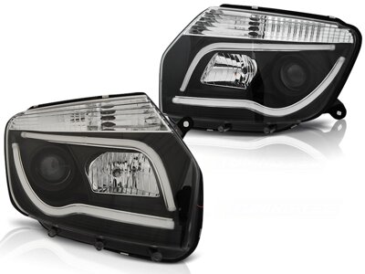 Predné Tube Light svetlá na Dacia Duster čierne