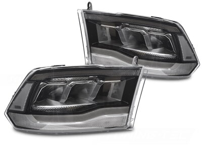 Predné Full LED svetlá Dodge RAM 09-18 Black WL