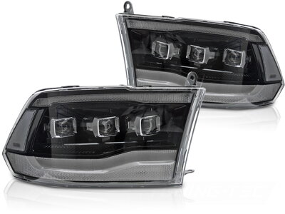 Predné LED svetlá Dodge RAM 09-18 Black WL
