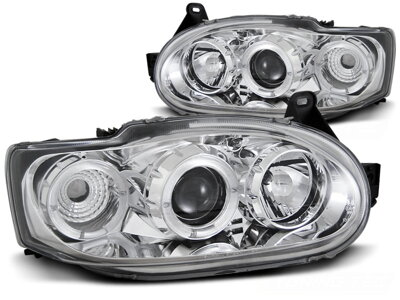 Predné svetlá FORD Escort 95-00 Angel Eyes Chrome