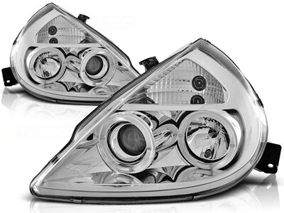 Predné svetlá FORD KA 96-08 Angel Eyes Chrome