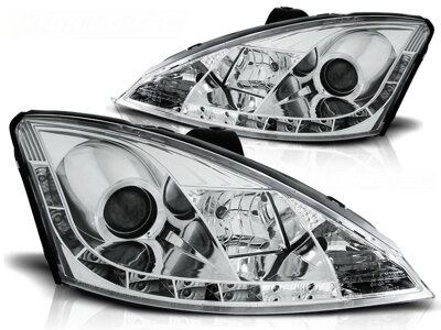 Predné svetlá Ford Focus 01-04 Chrome DE