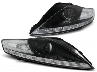 Predné svetlá Ford Mondeo 07-10 Devil Eyes Black Led