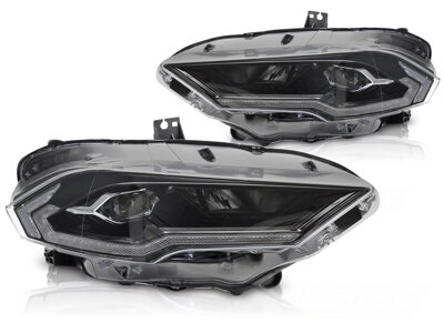 Predné Full LED svetlá Ford Mustang 18-21 Black WL