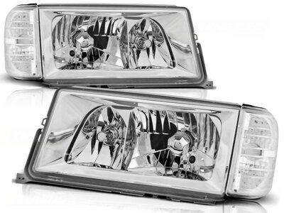 Predné tuningové svetlá Mercedes W201/190 82-93 Chrome