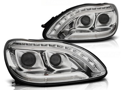 Predné Tube Light svetlá Mercedes S W220 98-05 Chrome