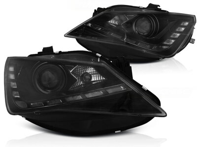 Predné svetlá Seat Ibiza 6J 12-15 DRL Black