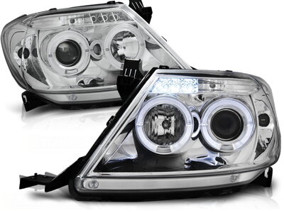 Predné svetlá Toyota Hilux 05-11 Angel Eyes Chrome