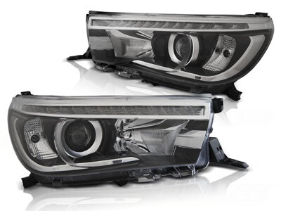 Predné svetlá Toyota Hilux 16-20 LED Projector Black