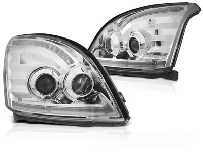 Predné svetlá Toyota Land Cruiser 120 03-09 Chrome Dynamic