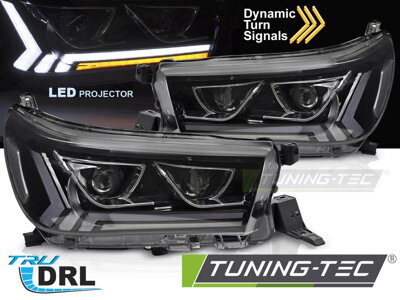Predné Full LED svetlá Toyota Hilux 16-20 Black WL