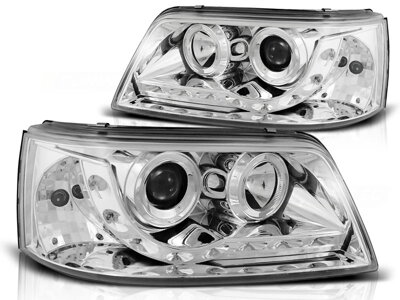 Predné tuningové svetlá VOLKSWAGEN T5 03-09 Chrome Devil Eyes