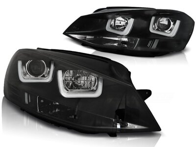Predné svetlá VW Golf 7 U-TYPE Black