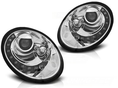 Predné svetlá VW New Beetle 06-12 Led Chrome