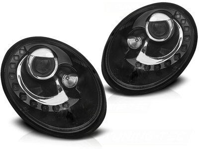 Predné svetlá VW New Beetle 06-12 Led Black