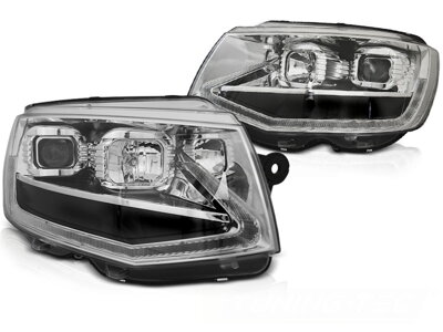 Predné svetlá VW T6 Chrome Tubelight Dynamic LED