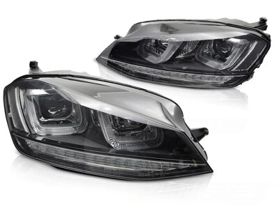 Predné svetlá VW Golf 7 U-Type Black Line Dynamic