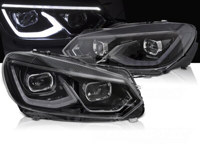 Predné Full LED svetlá VW Golf 6 Black