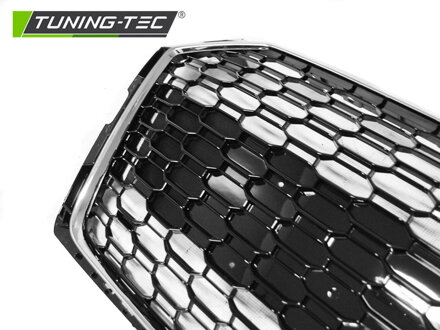 Maska RS5 Style Audi A5 16-19 Chrome Glossy Black