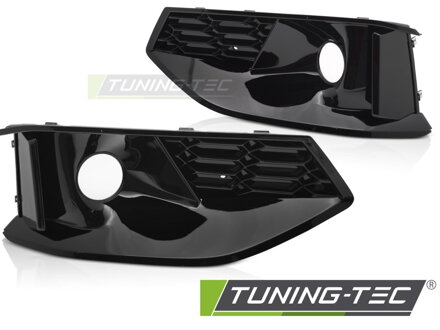 Mriežky nárazníka Audi A4 B9 20-24 Glossy Black ACC