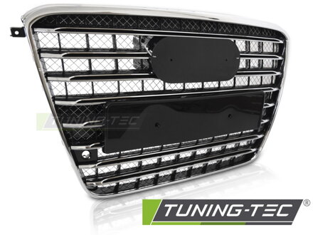 Predná maska Audi A8 D4 09-13 Black Chrome