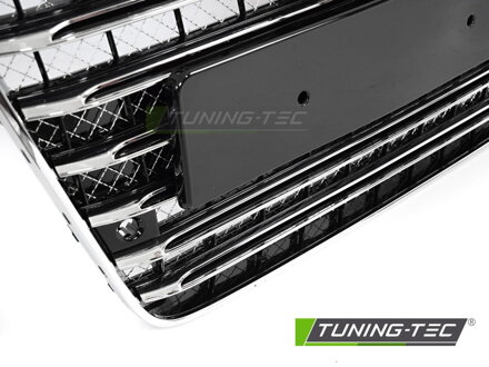 Predná maska Audi A8 D4 09-13 Black Chrome